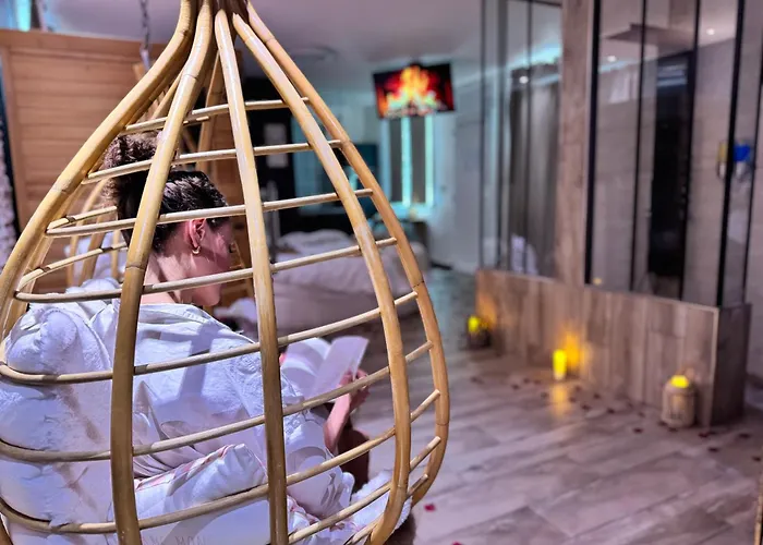 Sweety Loft Romantique Avec Jacuzzi Hotel miłości Friville-Escarbotin