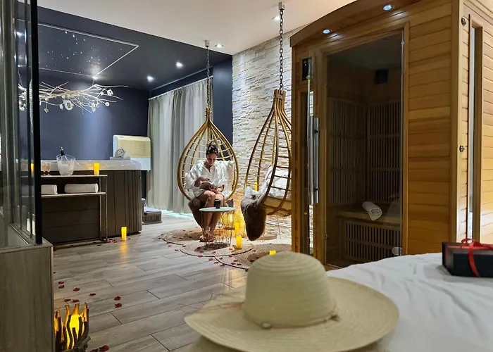 Sweety Loft Romantique Avec Jacuzzi Hotel miłości *
